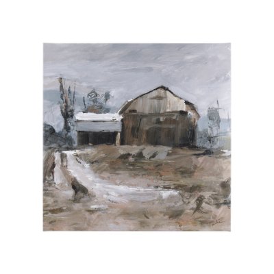102200-S - Late Autumn in Countryside II by Mercana Studio a Hand Embellished Textured Canvas