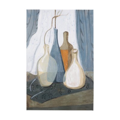 102204-L - Still life III by Mercana Studio a Hand Embellished Textured Canvas