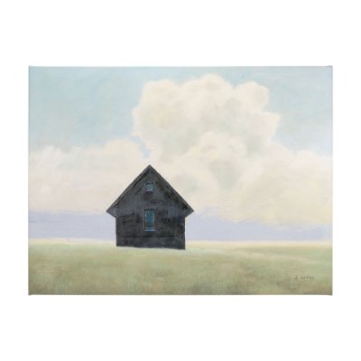 102240-L - Lonely Landscape I by Mercana Studio a Hand Embellished Textured Canvas