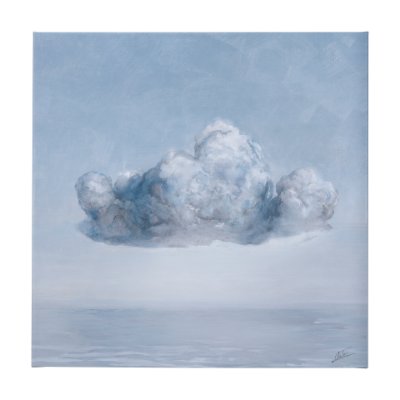 102244-L - Day Cloud I by Mercana Studio a Hand Embellished Textured Canvas