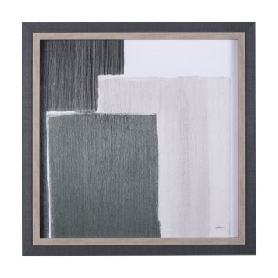 14315 - Blocks I by Mercana Studio a Hand Embellished Textured Framed Art Print