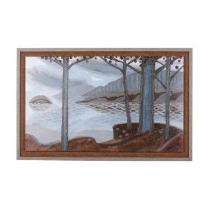 Windy Day by Mercana Studio a Hand Embellished Textured Framed Canvas