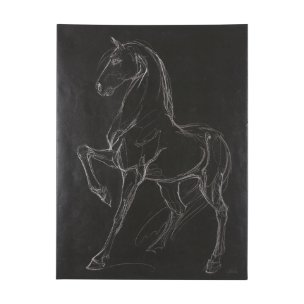 Horse IV by Mercana Studio a Hand Embellished Textured Canvas