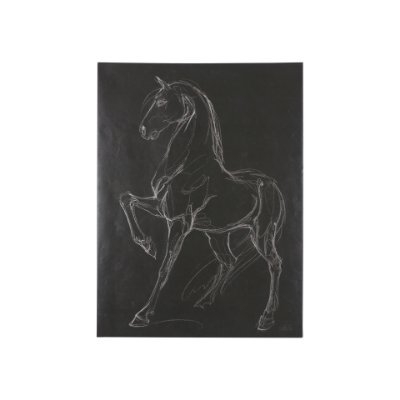 102229-S - Horse IV by Mercana Studio a Hand Embellished Textured Canvas
