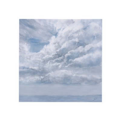 102245-S - Day Cloud II by Mercana Studio a Hand Embellished Textured Canvas