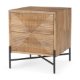 69923 - Cairo 22.0L x 22.0W x 26.0H Wood 2 Drawer Accent table