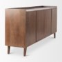 69943 - Lillie Medium Brown Wood 4 Door Tray Top Sideboard