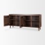 69943 - Lillie Medium Brown Wood 4 Door Tray Top Sideboard