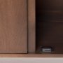 69943 - Lillie Medium Brown Wood 4 Door Tray Top Sideboard