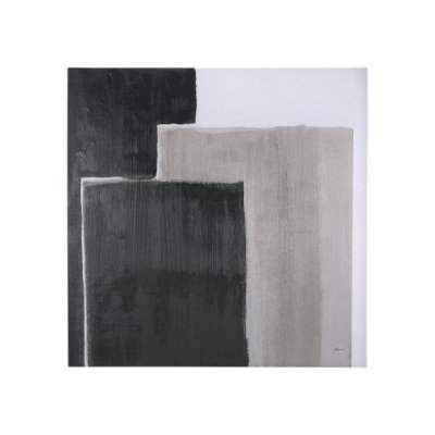 102212-S - Block I by Mercana Studio a Hand Embellished Textured Canvas