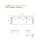 69567-A - Valence 3 Piece Light Gray Modular Sofa Set