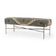 68741 - Avery I 55L x 17W Multi Colored Upholstered Patterned Seat Accent Bench 