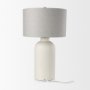 Picture of 69791 - Cato 20.0L x 20.0W x 33.5H Cream Base W/White Shade Table Lamp