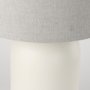 Picture of 69791 - Cato 20.0L x 20.0W x 33.5H Cream Base W/White Shade Table Lamp