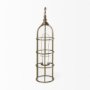 Picture of 67697 - Gerson I Large Cage-Style Gold Metal Candle Holder Lantern