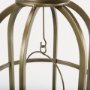 Picture of 67697 - Gerson I Large Cage-Style Gold Metal Candle Holder Lantern