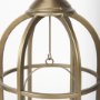 Picture of 67698 - Gerson II Small Cage-Style Gold Metal Candle Holder Lantern 