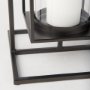 Picture of 68438 - Albus I Large Black Metal Rectangular Table Candle Holder