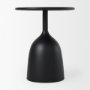 Picture of 70098 - Talulla 16.5L x 16.5W x 19.7H Matte Black Metal Accent Table