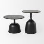 Picture of 70098 - Talulla 16.5L x 16.5W x 19.7H Matte Black Metal Accent Table