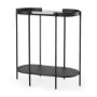 Picture of 70104 - Booker Black Metal W/Tinted Glass Top Accent Table