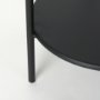 Picture of 70104 - Booker Black Metal W/Tinted Glass Top Accent Table