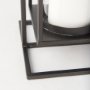 Picture of 68439 - Albus II Small Black Metal Rectangular Table Candle Holder 