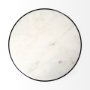 Picture of 69673 - Preston 23"H White Marble Top w/ Matte Black Metal Accent Table 