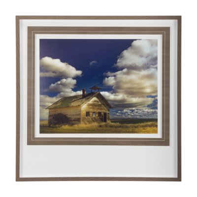 14359 - Oregon Farm by Chad Mackay a Framed Art Print Matted under Glass