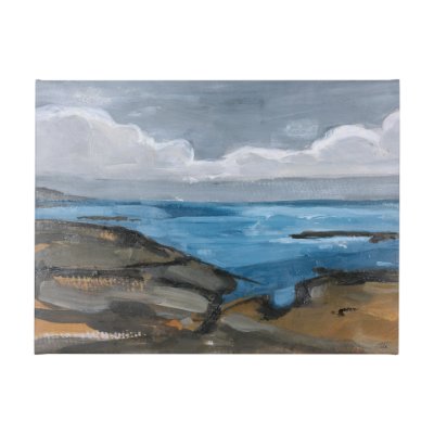 102264-L - Grey Sky I by Mercana Studio a Hand Embellished Textured Canvas