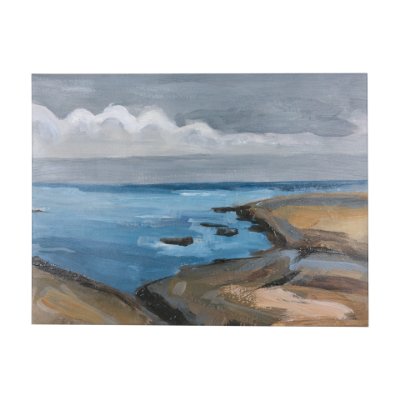 102265-L - Grey Sky II by Mercana Studio a Hand Embellished Textured Canvas