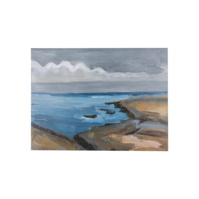 102265-S - Grey Sky II by Mercana Studio a Hand Embellished Textured Canvas