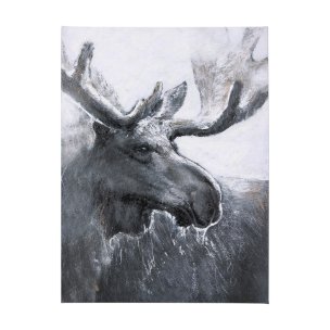 Animal Portrait I by Mercana Studio a Hand Embellished Textured Canvas