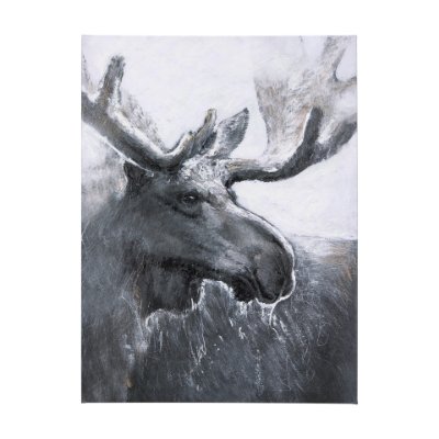 102280-L - Animal Portrait I by Mercana Studio a Hand Embellished Textured Canvas