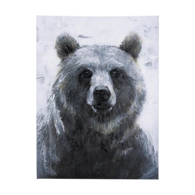 102282-L - Animal Portrait III by Mercana Studio a Hand Embellished Textured Canvas