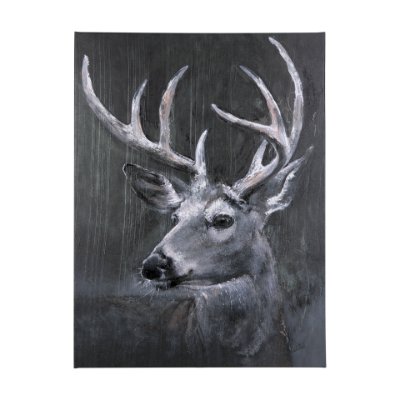 102283-L - Animal Portrait IV by Mercana Studio a Hand Embellished Textured Canvas