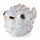 68018 - Spike I (Small) 8L x 4W Off-White Ceramic Puffer Fish