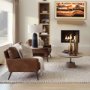 Picture of 67935 - Cochrane I 33L x 33W x 32.25H Brown Leather Wrapped Chair