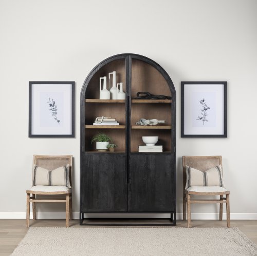 69829 - Wynn Fabric W/Brown Wood Dining Chair