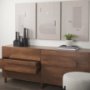 Picture of 69940 - Astrid 71L x 17W x 30.3H Medium Brown Solid Wood 6 Drawer Sideboard