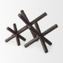 Picture of 67202 - Astericks III (Small) 6L x 6W Brown Metal Decor Object