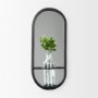 Picture of 68557 - Katherine Wall Mounted Mirror w Glass Bottle for Botanicals or Floral