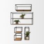 Picture of 70046 - Riaz Set of 5 Wood & Metal Shelves