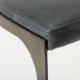 Picture of 69268 - Tyson 17L x 18W x 28H Black Leather W/ Metal Frame Counter Stool