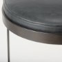 Picture of 69268 - Tyson 17L x 18W x 28H Black Leather W/ Metal Frame Counter Stool