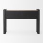 Picture of 50018 - Carga 48L x 12W Black Metal Frame Brown Wooden Top Console Table W/Storage