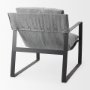 Picture of 69002 - Guilia Castlerock Gray With Metal Frame Sling Accent Chair