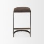 Picture of 69269 - Tyson 17L x 18W x 28H Brown/Gray Suede W/ Metal Frame Counter Stool