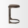 Picture of 69269 - Tyson 17L x 18W x 28H Brown/Gray Suede W/ Metal Frame Counter Stool