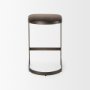 Picture of 69269 - Tyson 17L x 18W x 28H Brown/Gray Suede W/ Metal Frame Counter Stool